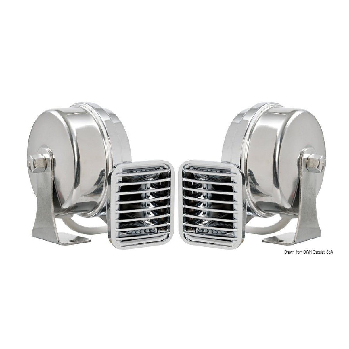 Marco Tromba in ABS cromato con compressore