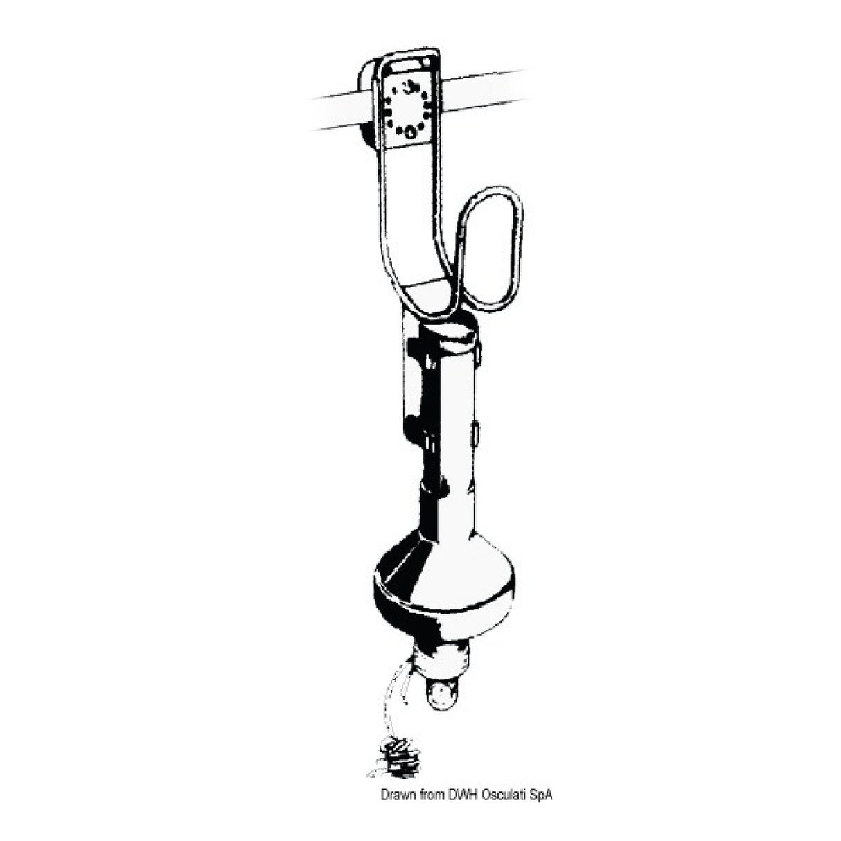 Osculati Soporte de acero inoxidable para dedo anular y boya luminosa 22.426.01
