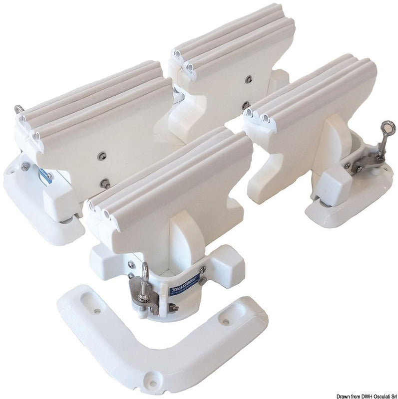 Calzos VersaChock para Tender, soportes extraíbles para servicio pesado (4 piezas)