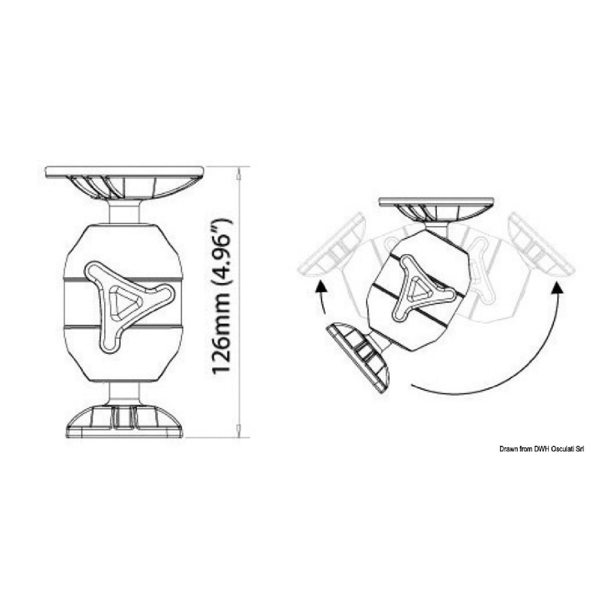 Scanstrut iPad holder for pipe mounting