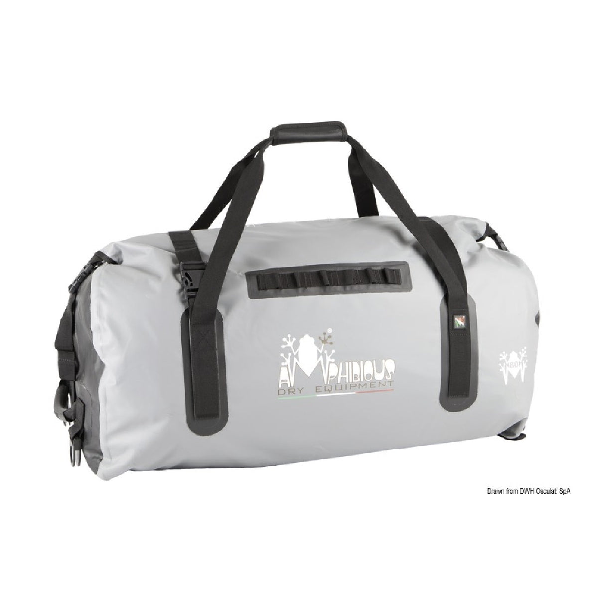 Bolsa de lona de carga anfibia de 100 L, color gris