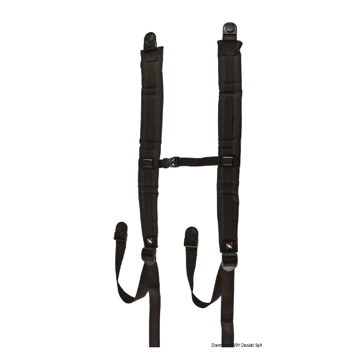 Correas de hombro acolchadas anfibias para carga
