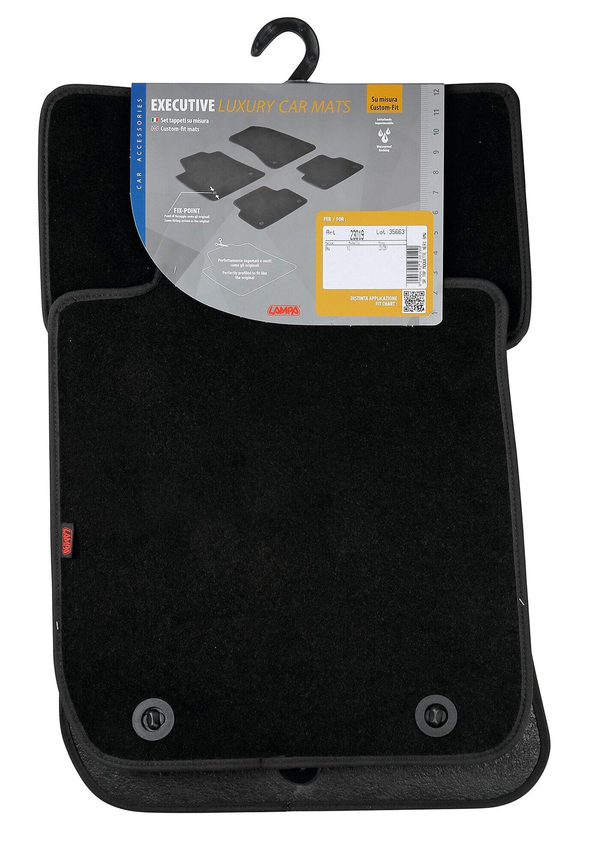 Lampa Set tappeti su misura in moquette - Nero - Bmw X1 (E84) (10/09>10/15) 23019