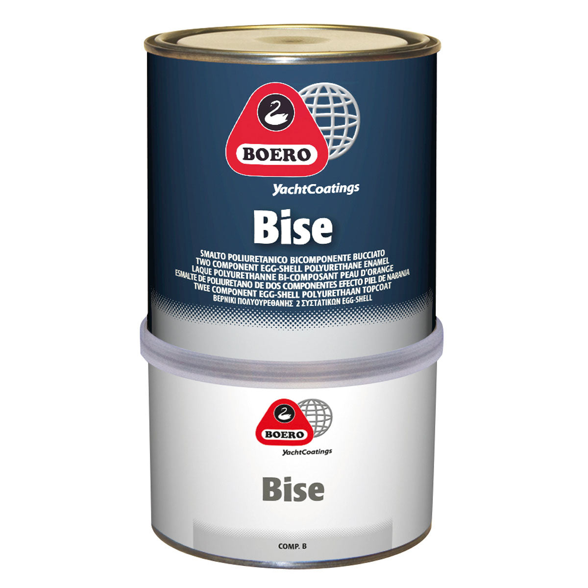 Esmalte de acabado poliuretano efecto satinado Boero Bise 0,75 lt.