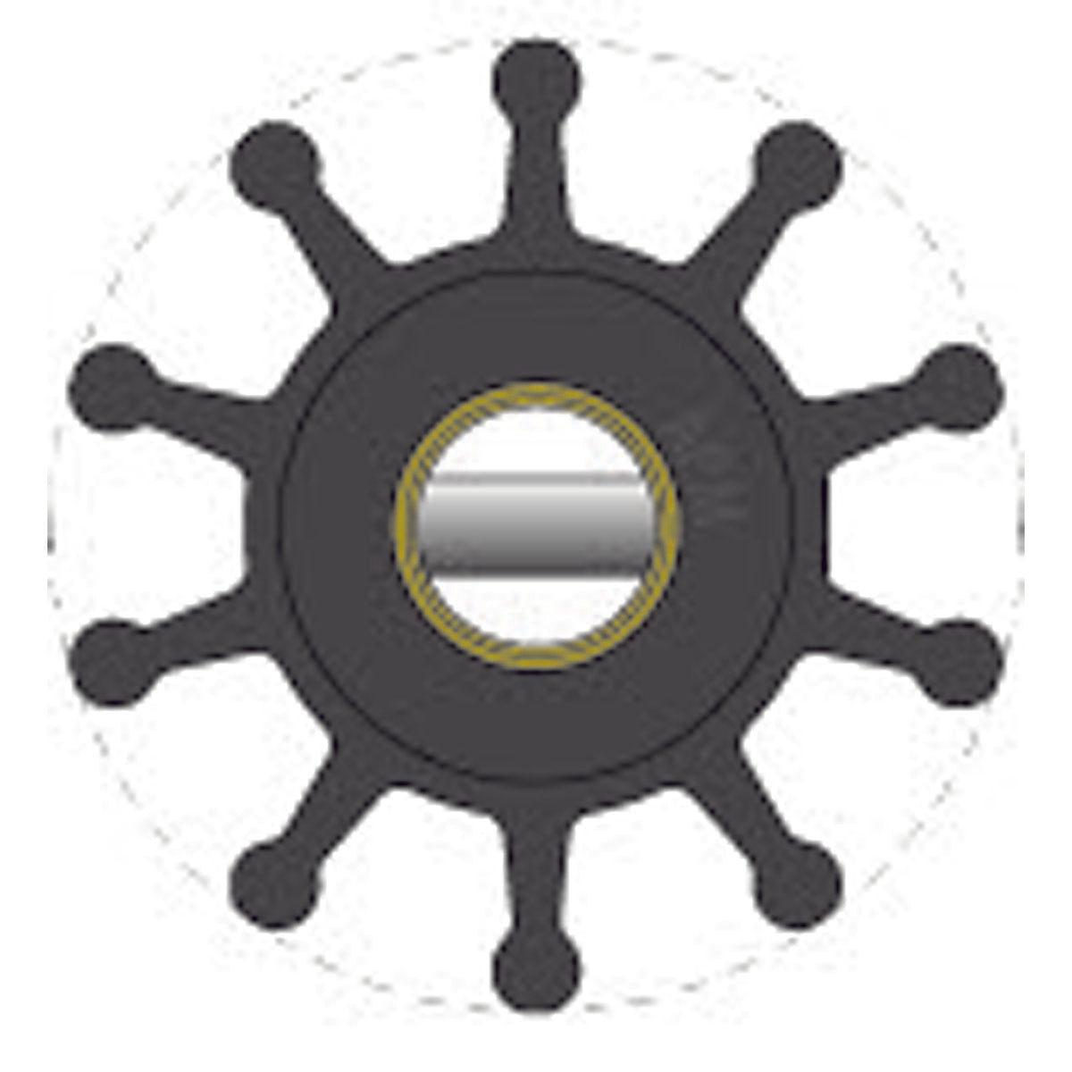 Albin Pumpenlaufrad 51 mm 06-01-011 06-01-011 jo. Jabsco 18673-0001 mm 51x12,7x22H
