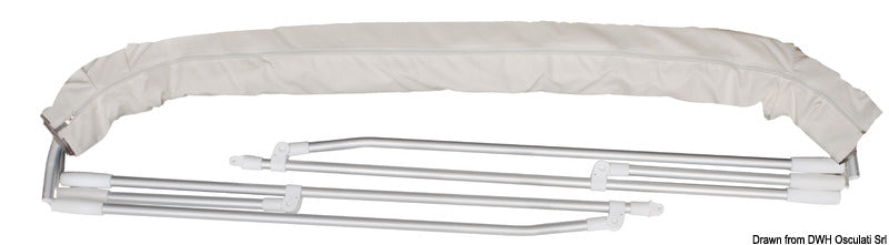 Toldo plegable Osculati 3 arcos 22mm blanco 46.908.20