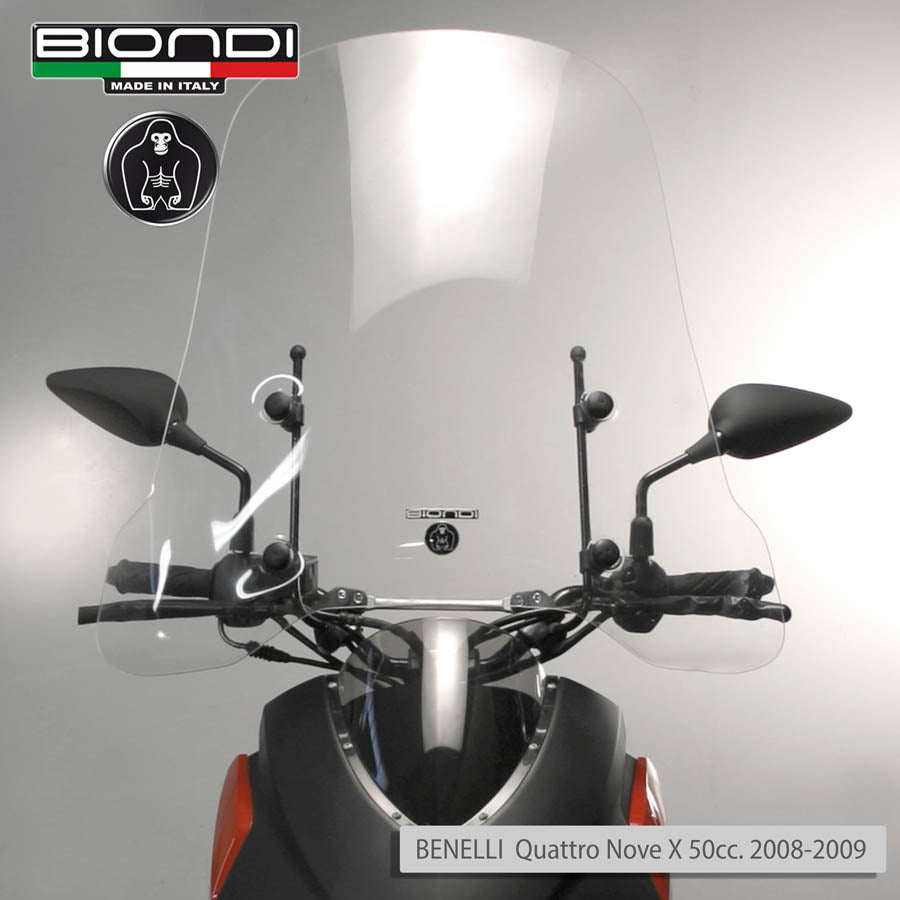 Biondi Parabrezza Club Piaggio Sfera 1^ Serie 50 cc 1990-1992 con Attacchi