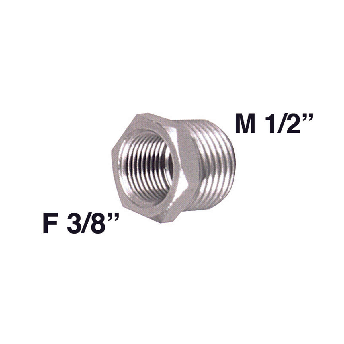 Aqua Shower Hose Adapter 3/8 to 1/2