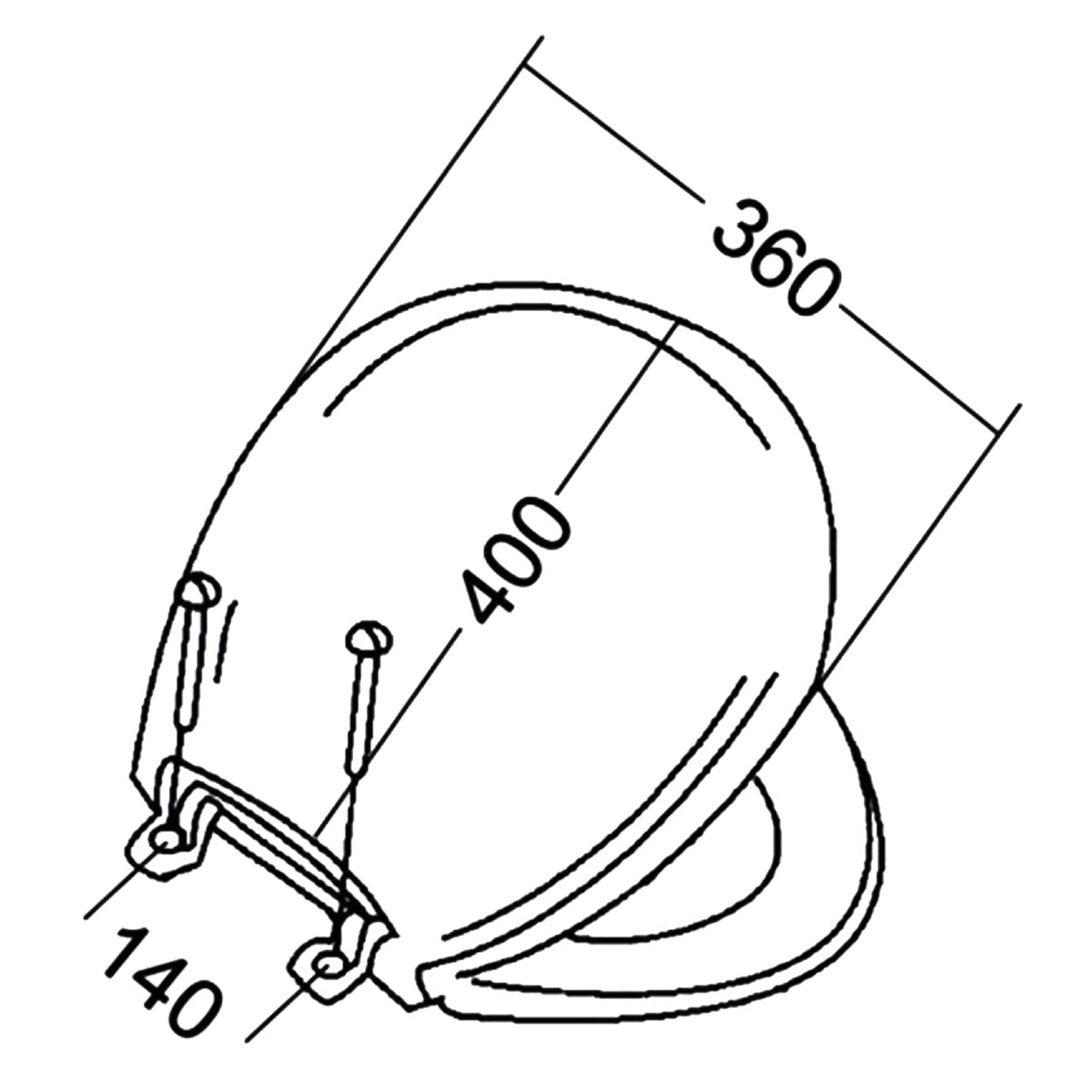 Trem Replacement Toilet Lid