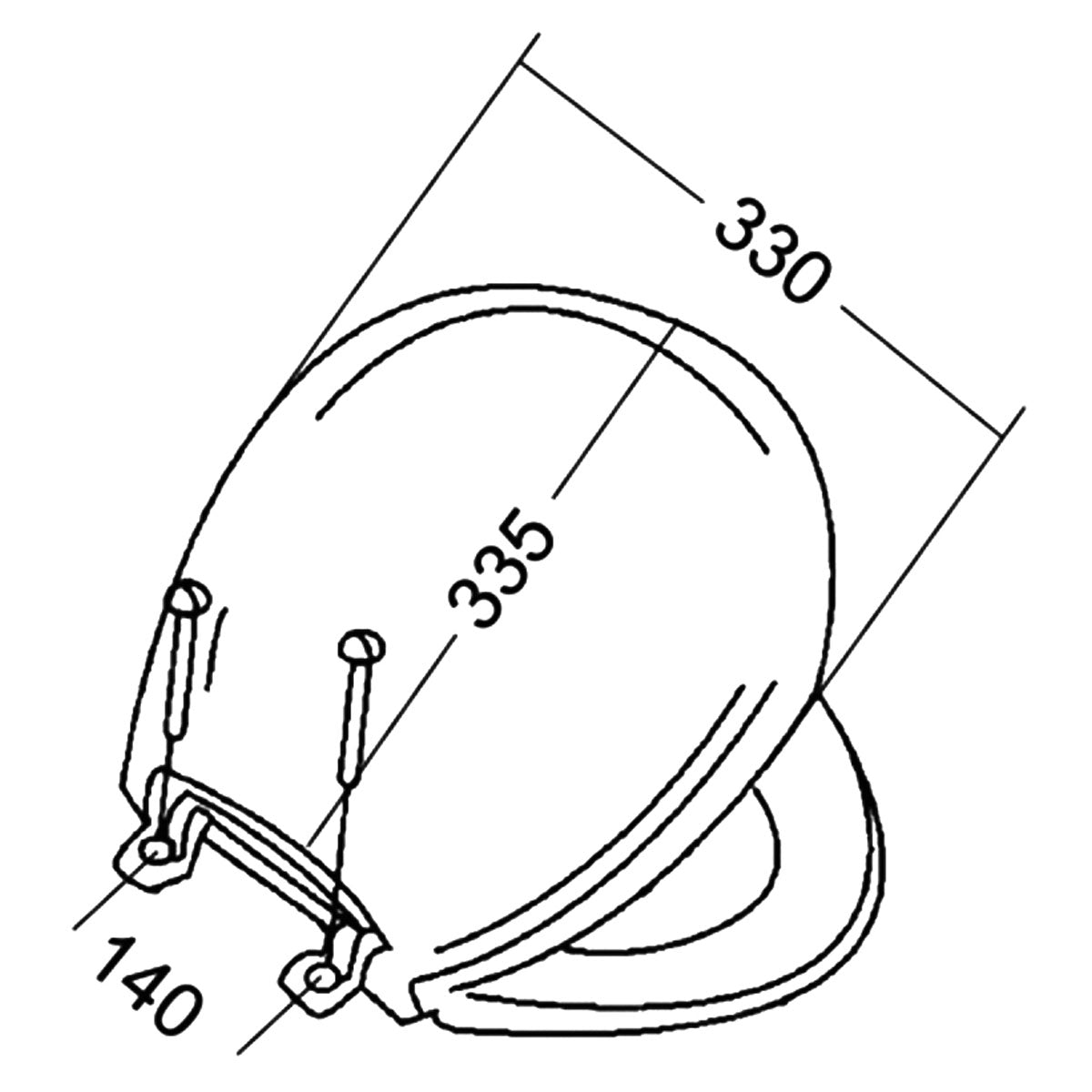 Trem Replacement Toilet Lid