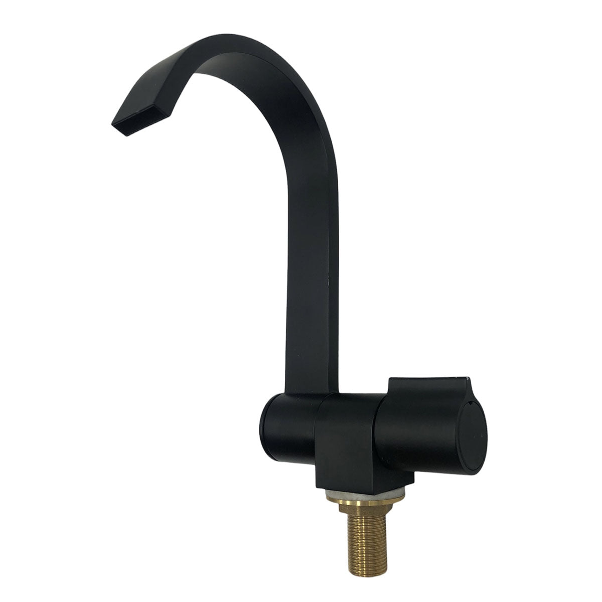Aqua cold water tap flat spout black color model DX