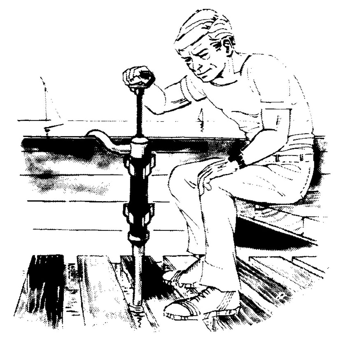 Trem Handbilgepumpe komplett mit Adapter