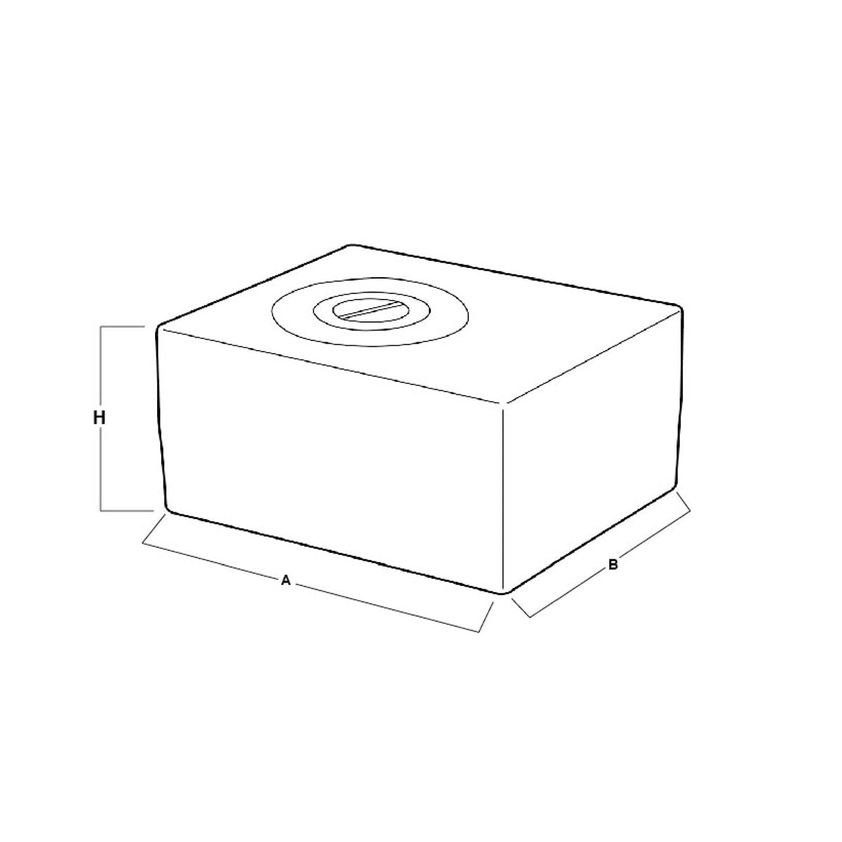 Tanque rÃgido Trem White para reserva de agua