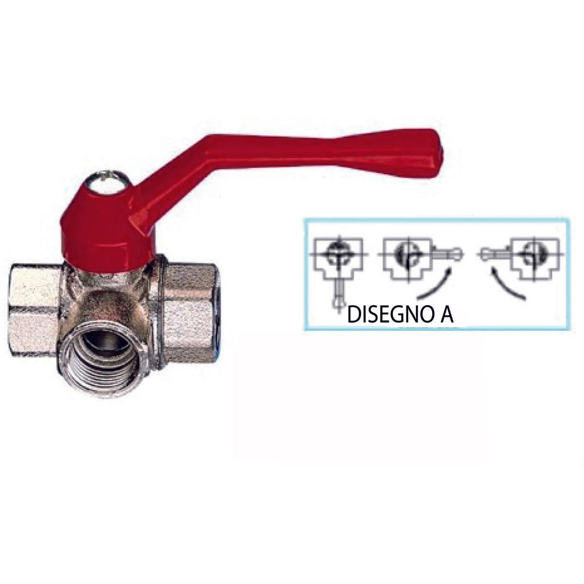 Trem T-Kugelventil Modell F 3/8 Modell F 3/8