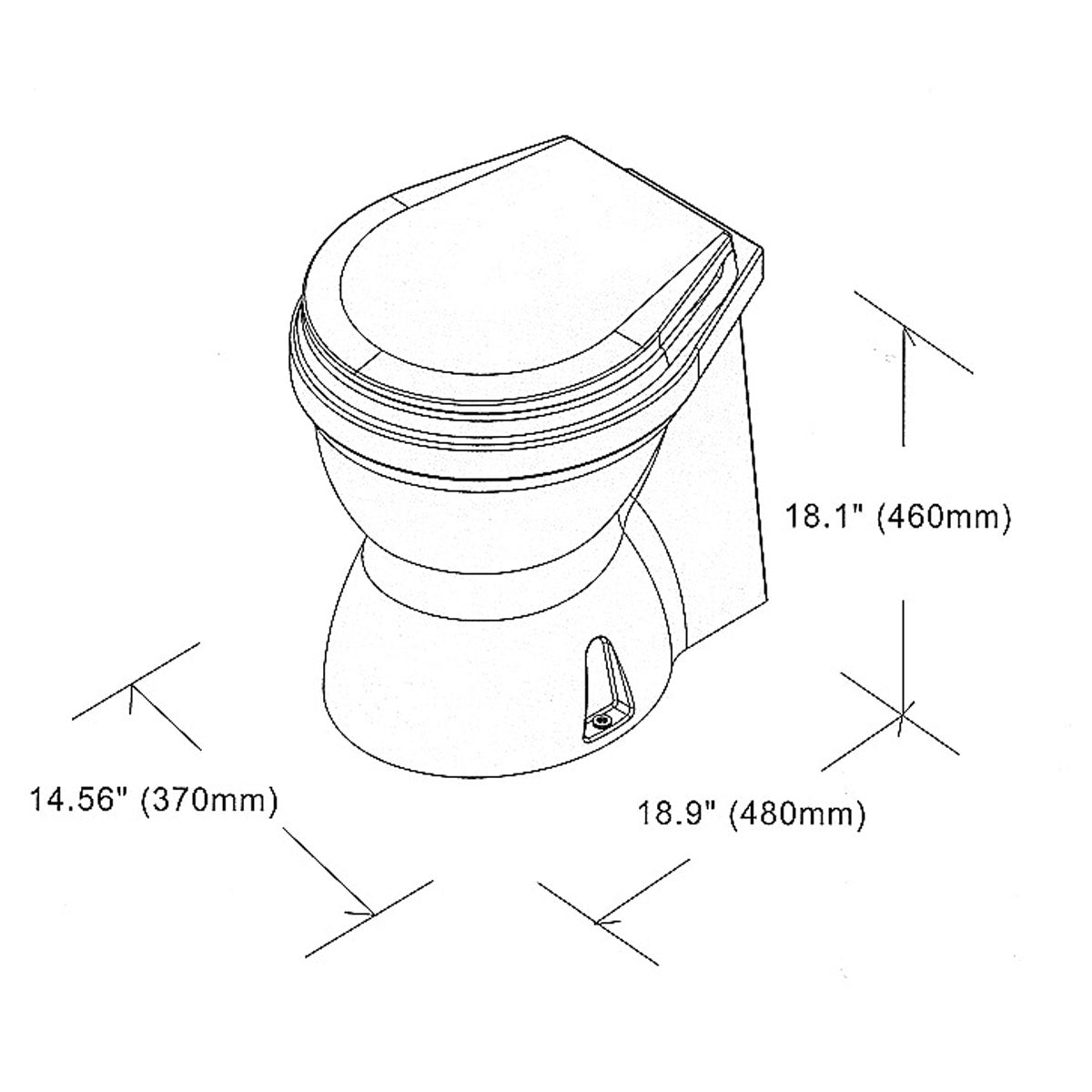 Trem Silent Elektrische Marine-Toilette