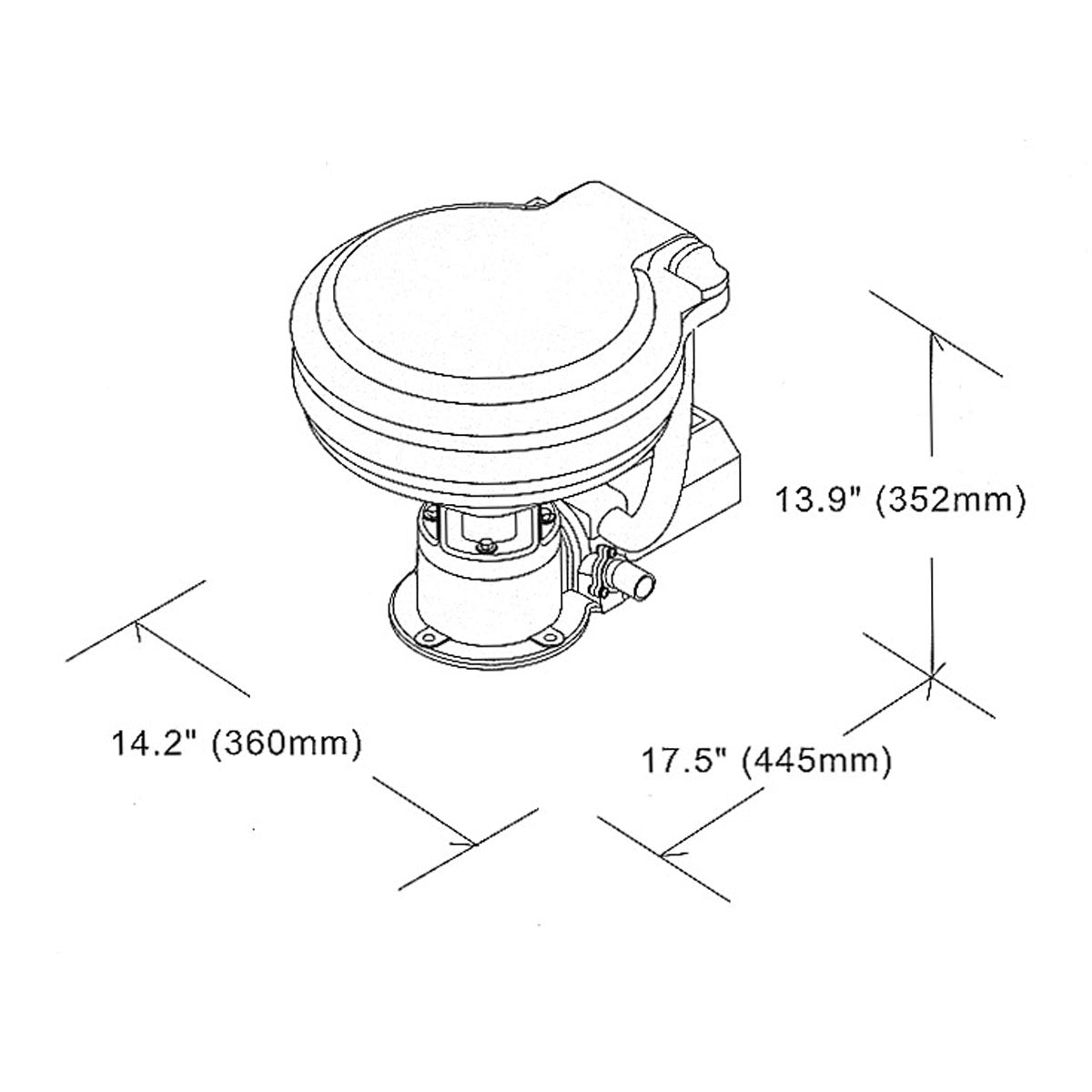 Trem elektrische Schiffstoilette