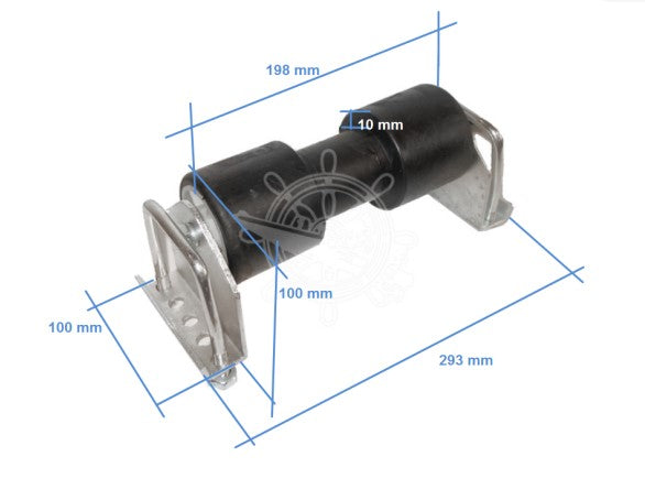 Osculati Zentralrolle mit Ellebi-Halterung 02.040.75