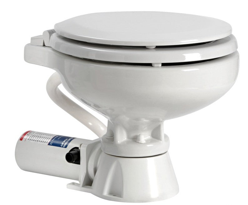 Osculati Super Compact Elektrische Toilette mit Holzsitz 50.205.13