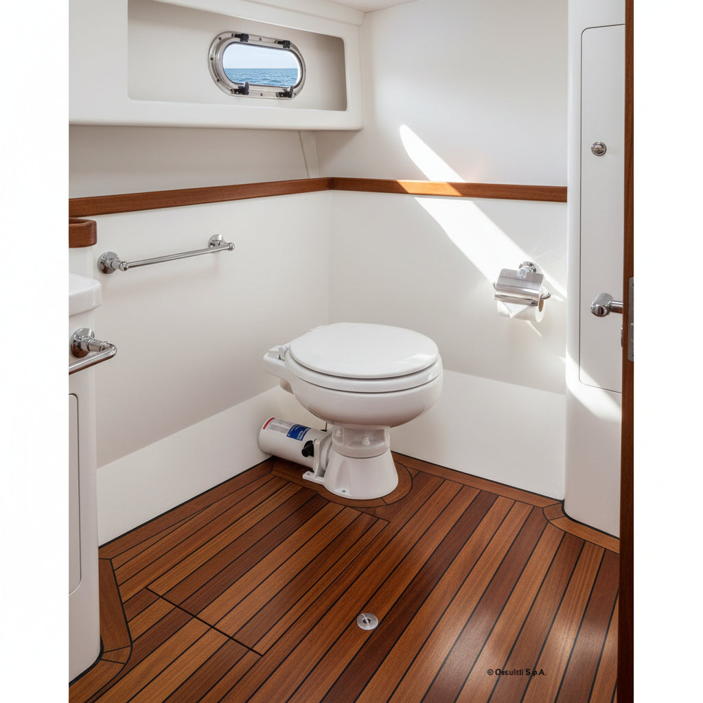 Osculati inodoro eléctrico Super Compact tapa de madera 50.205.13