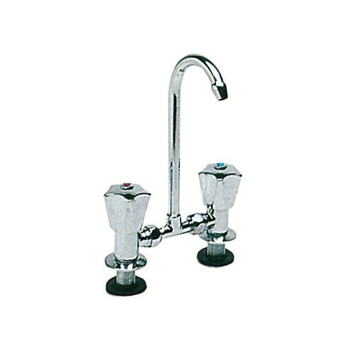 Osculati Chromed brass mixer tap for hot and cold water 17.935.00