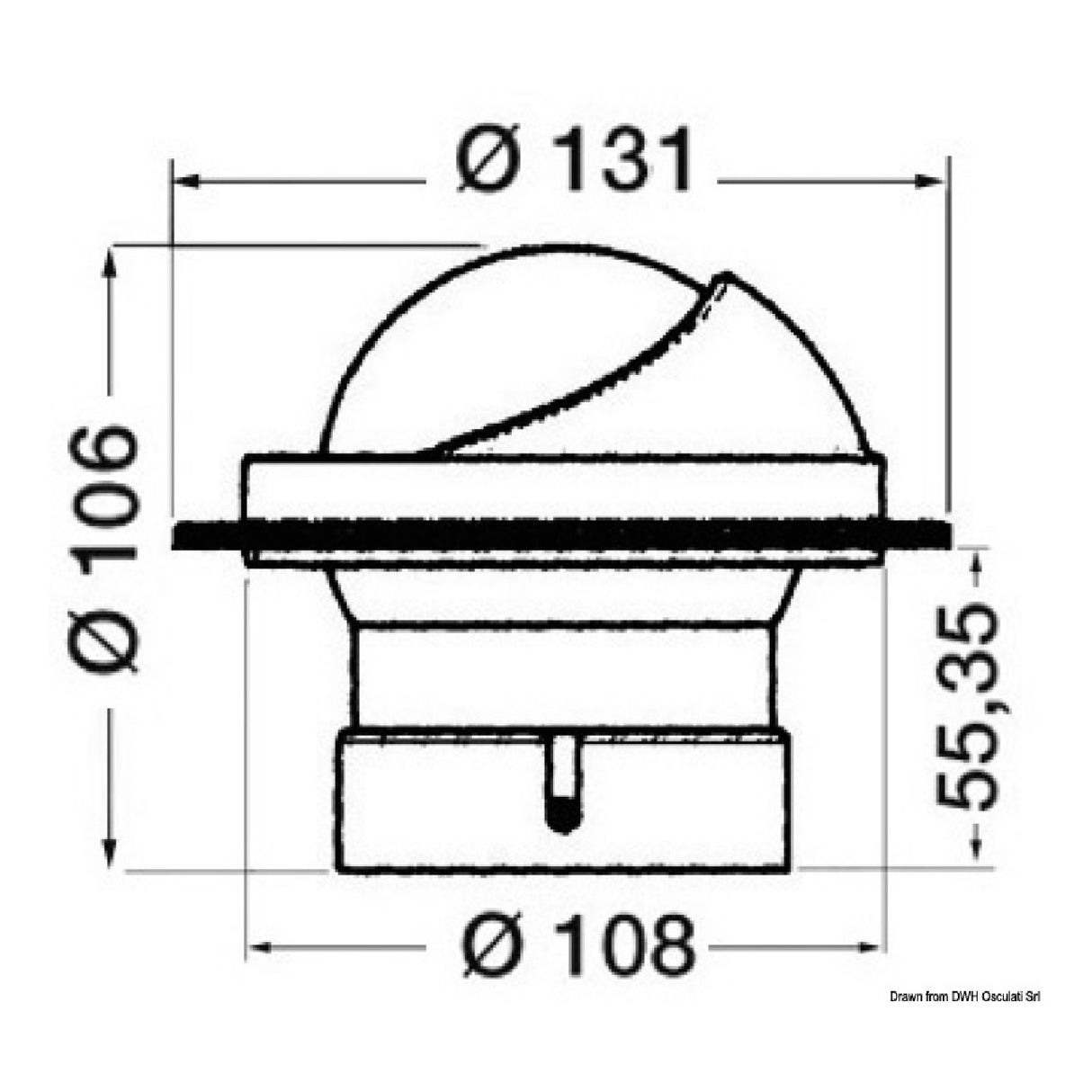 Riviera Arctic Kompass 2 3/4 Zoll
