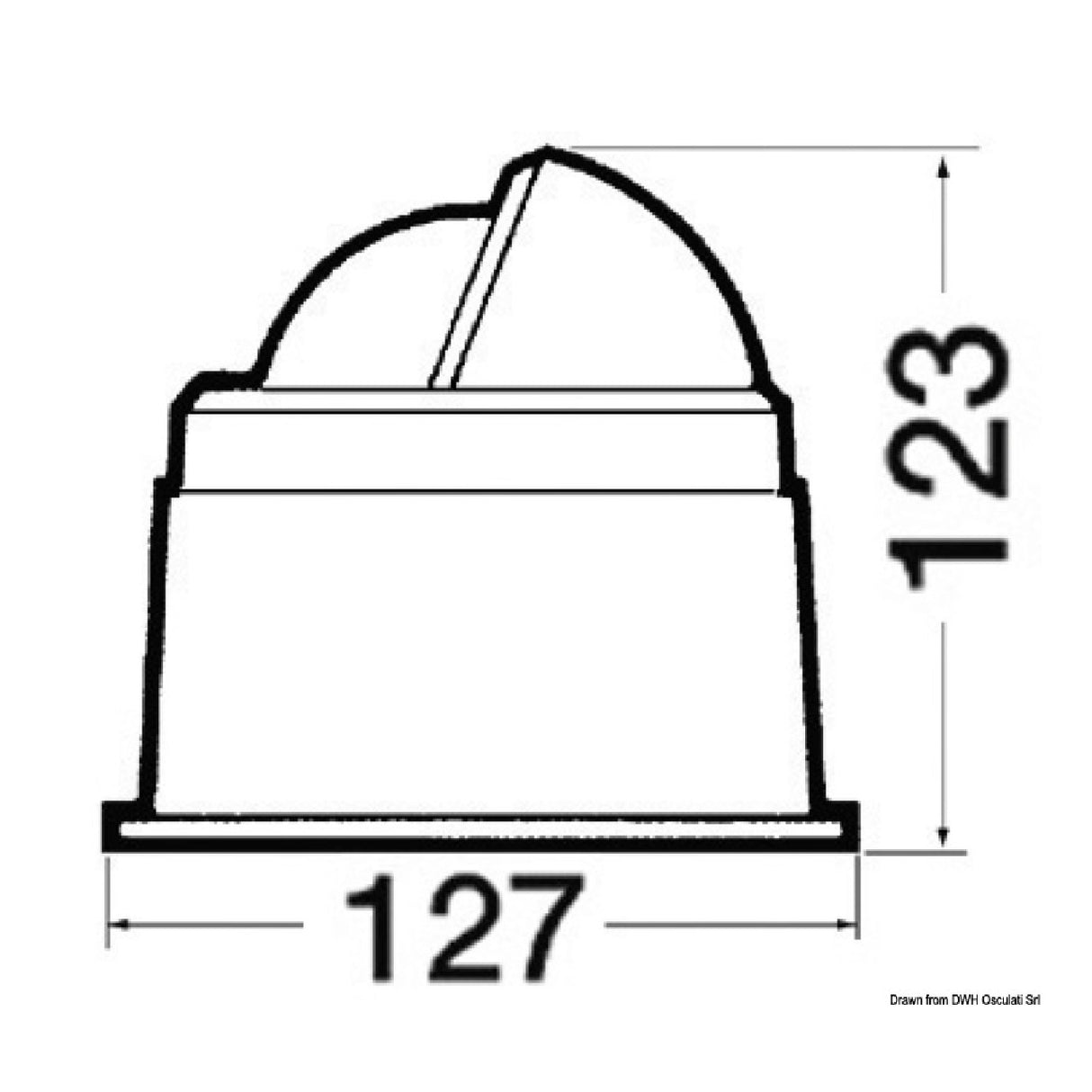 Riviera 3-Zoll Zenith Binnacle Kompass