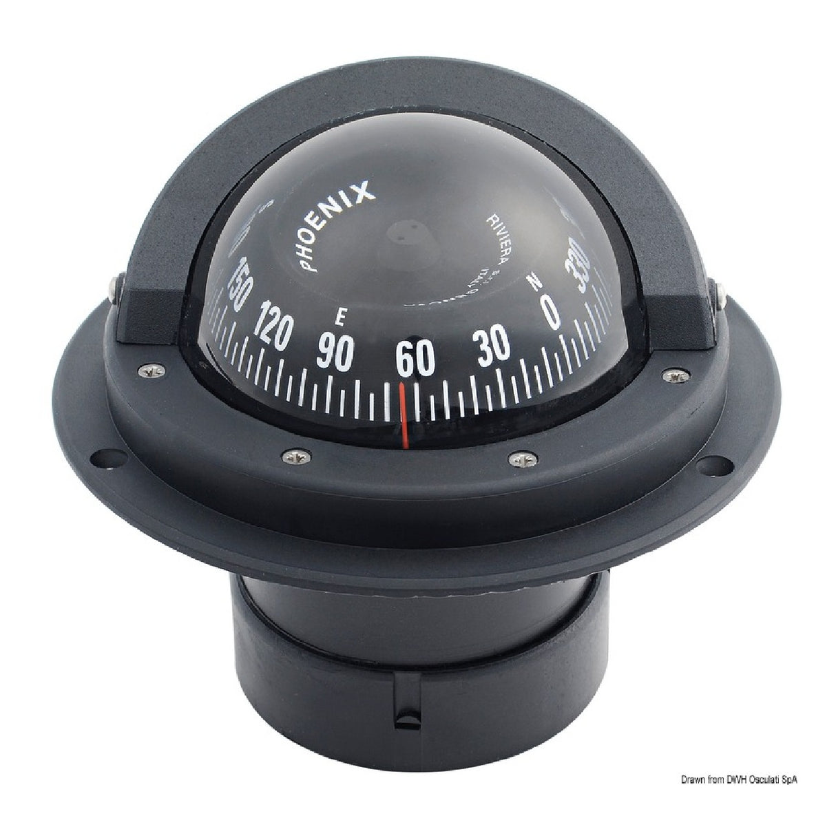 Riviera 3-Zoll Zenith Binnacle Kompass