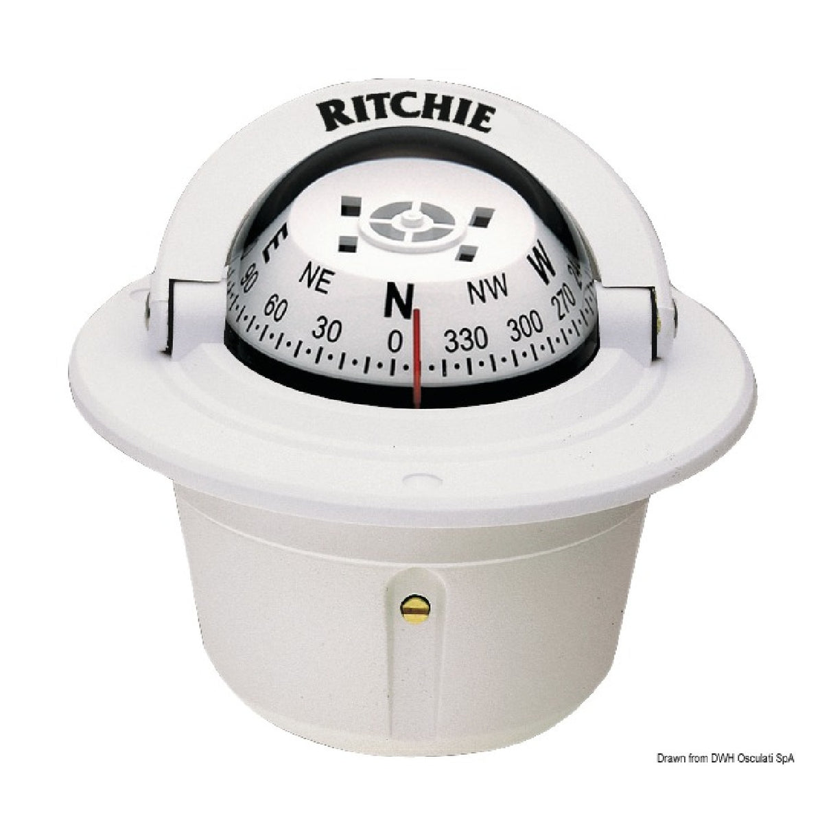 Brújulas de navegación Ritchie Explorer 2'' 3/4 (70 mm) con compensadores y luz