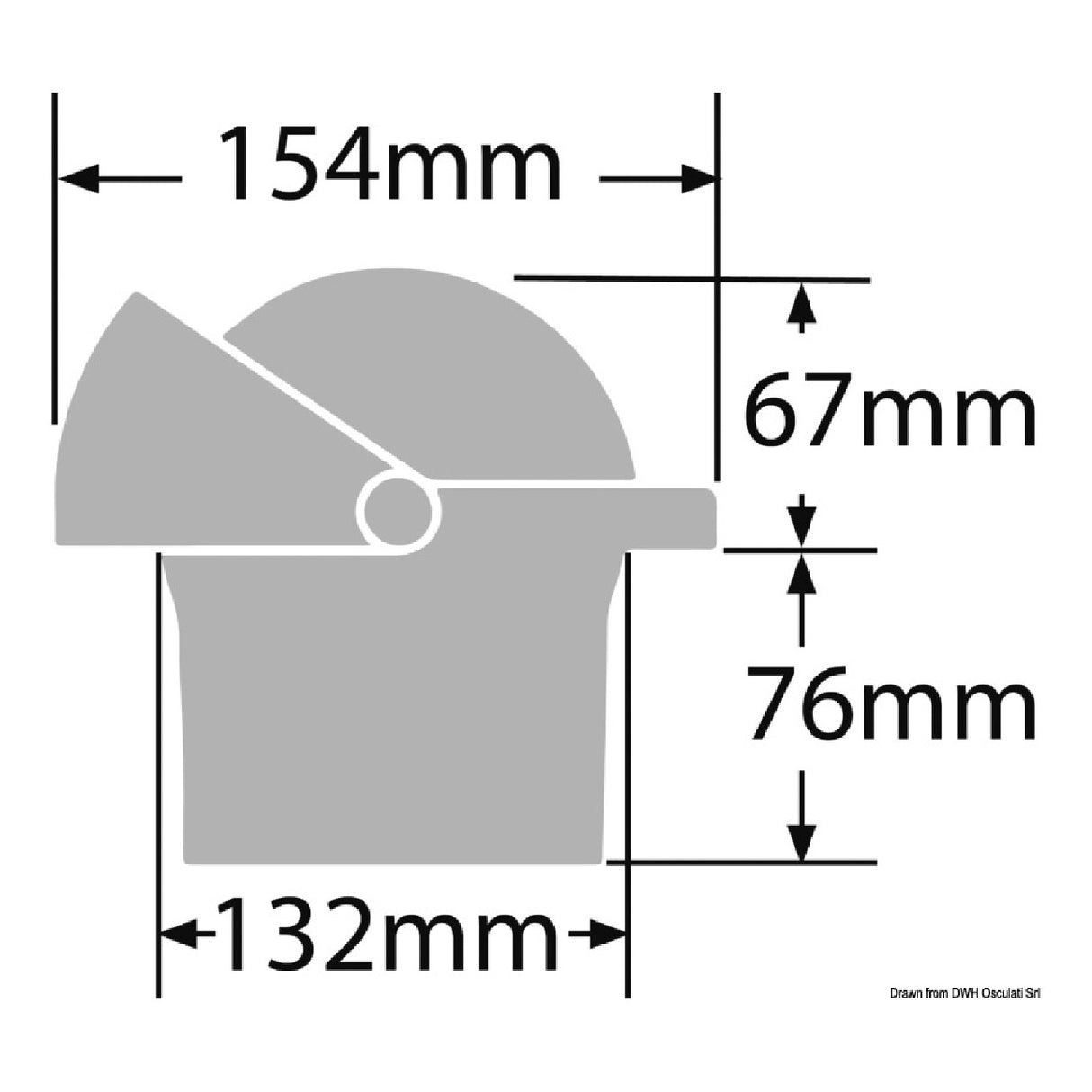 Ritchie navigation Bussola Wheelmark 4 pollici 1/2 nera/nera