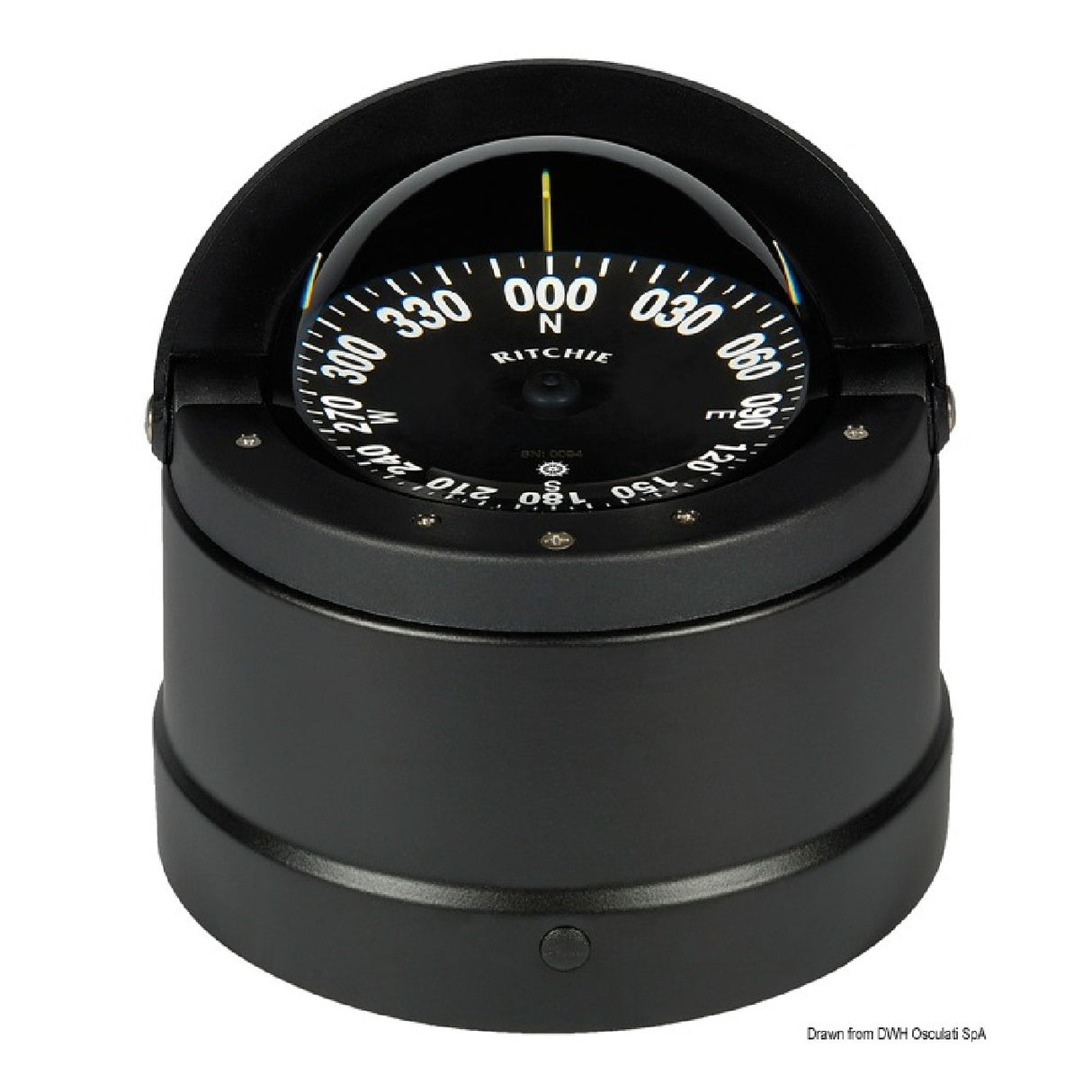 Ritchie Navigation Wheelmark Kompass 4 1/2 Zoll Schwarz/Schwarz