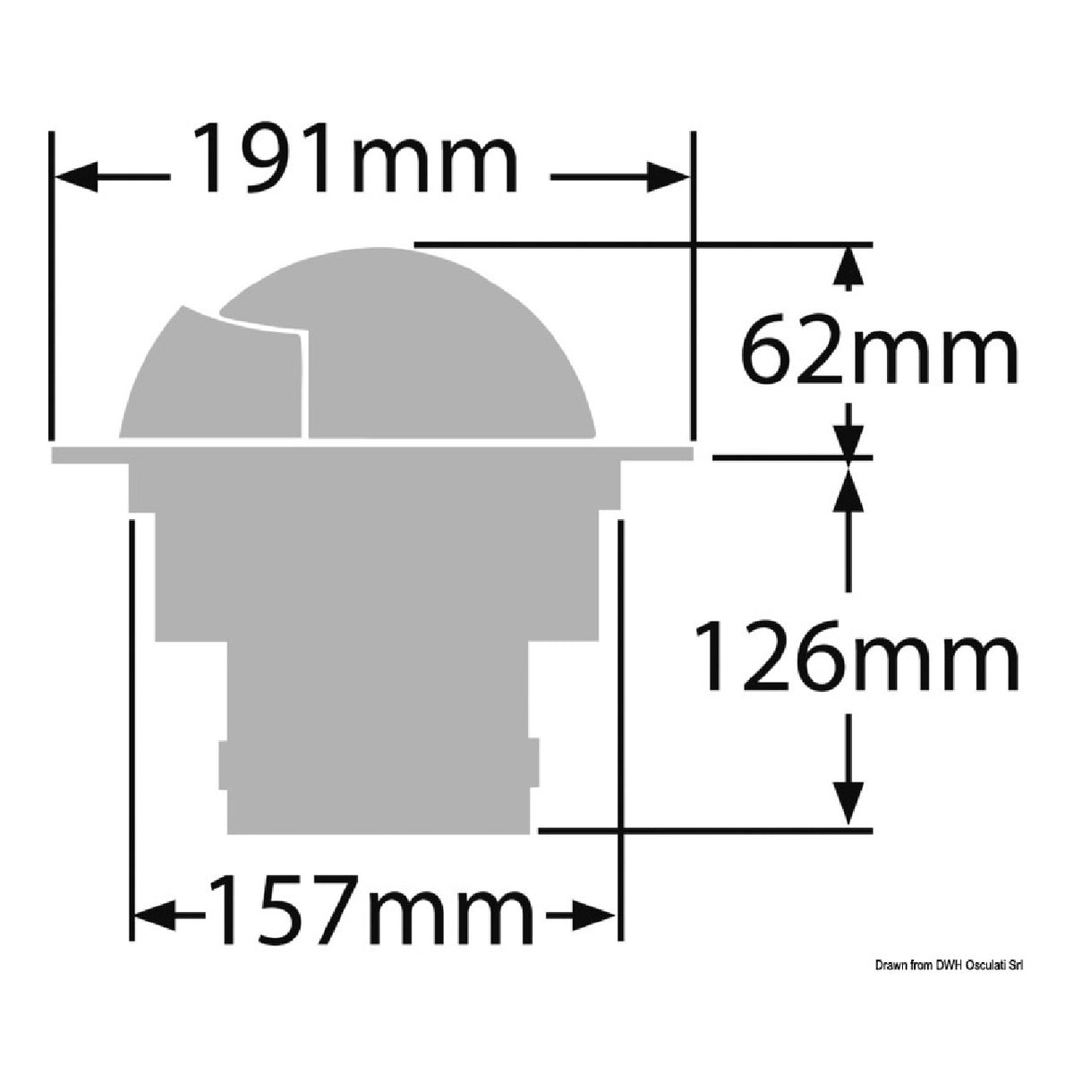 Ritchie Navigation Bussole RITCHIE Globemaster 5'' (127 mm) con compensatori e luce
