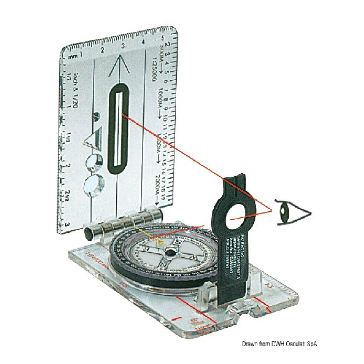 Osculati CD703L Handkompass 25.703.00