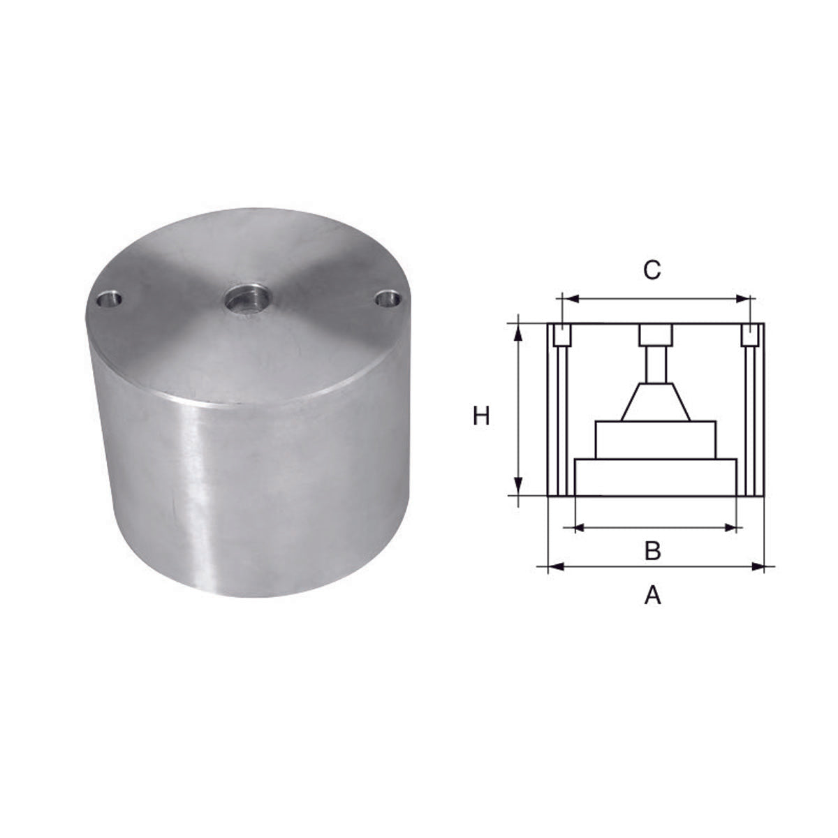 Fonp Anode for Ferretti shafts and propellers item: POLIPODIUM OG030