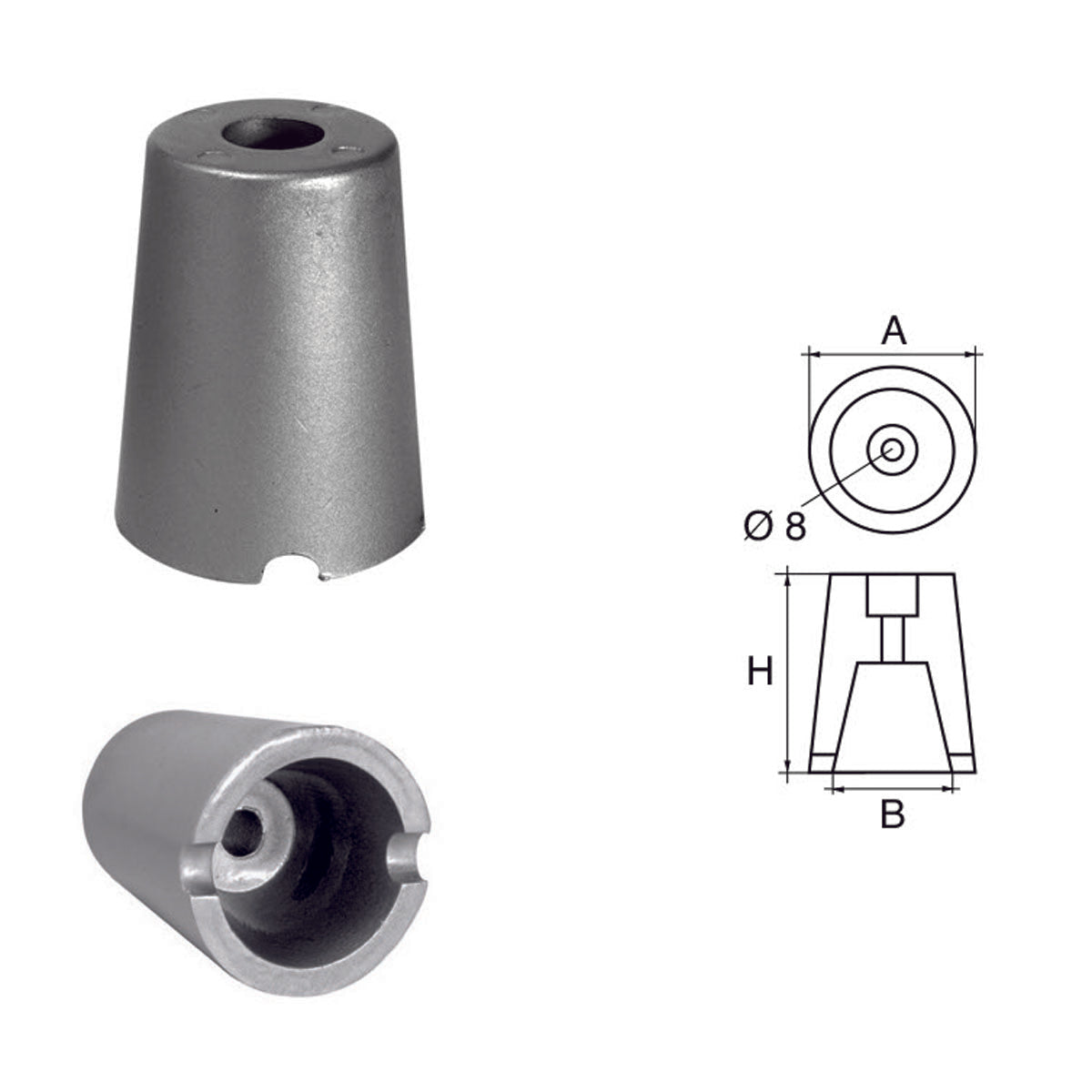 Fonp Anode for Solas shafts and propellers