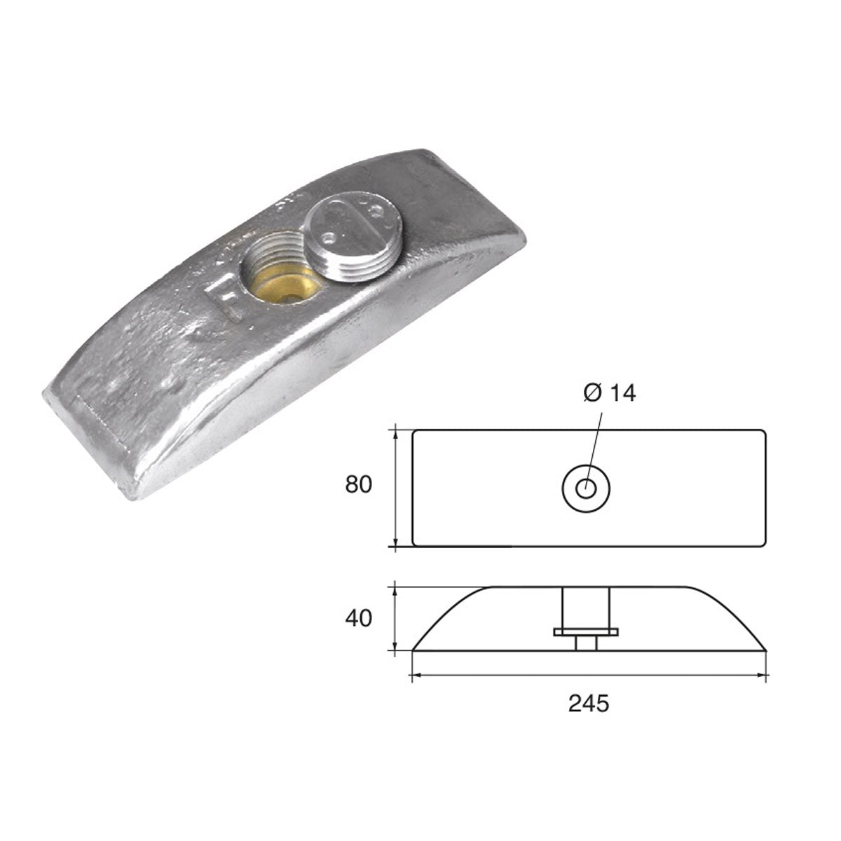 Fonp Anodo carene art. POLIPODIO NC045
