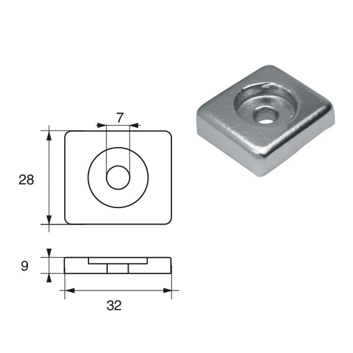 Fonp Anode for Honda Engines