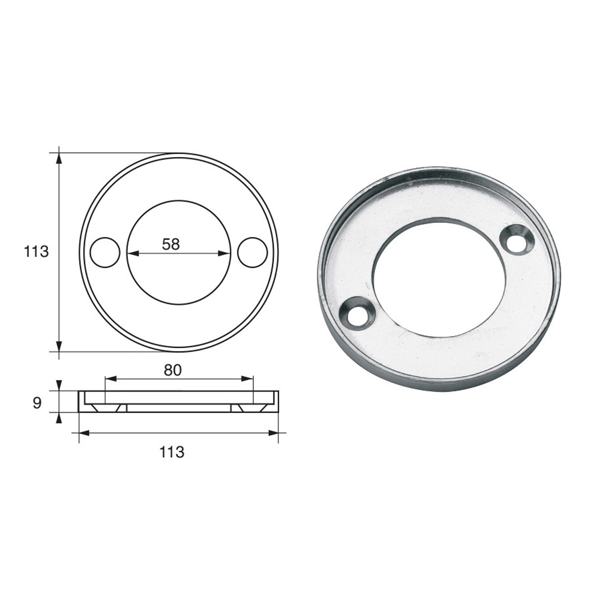 Fonp Anodo per motori Volvo-Penta