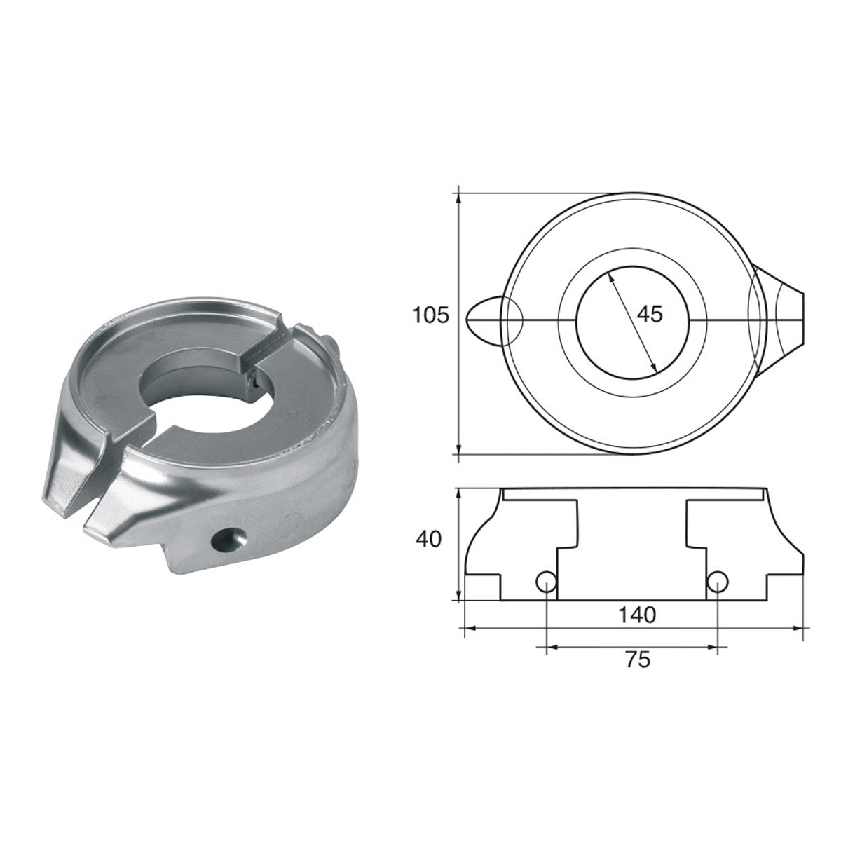 Fonp Anodo per motori Volvo-Penta