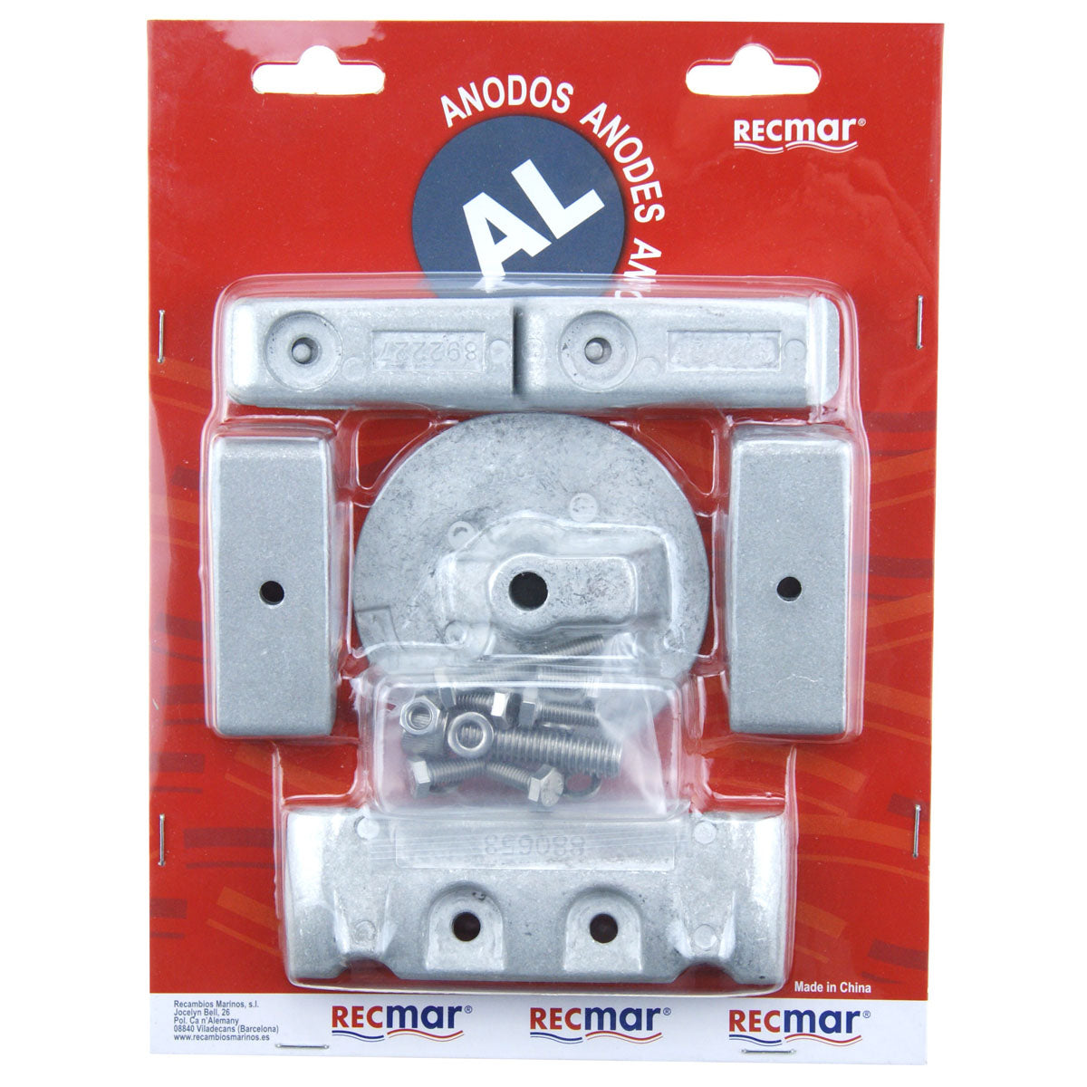 Tecnoseal Mercury Verado 6 Engine Anode Kit