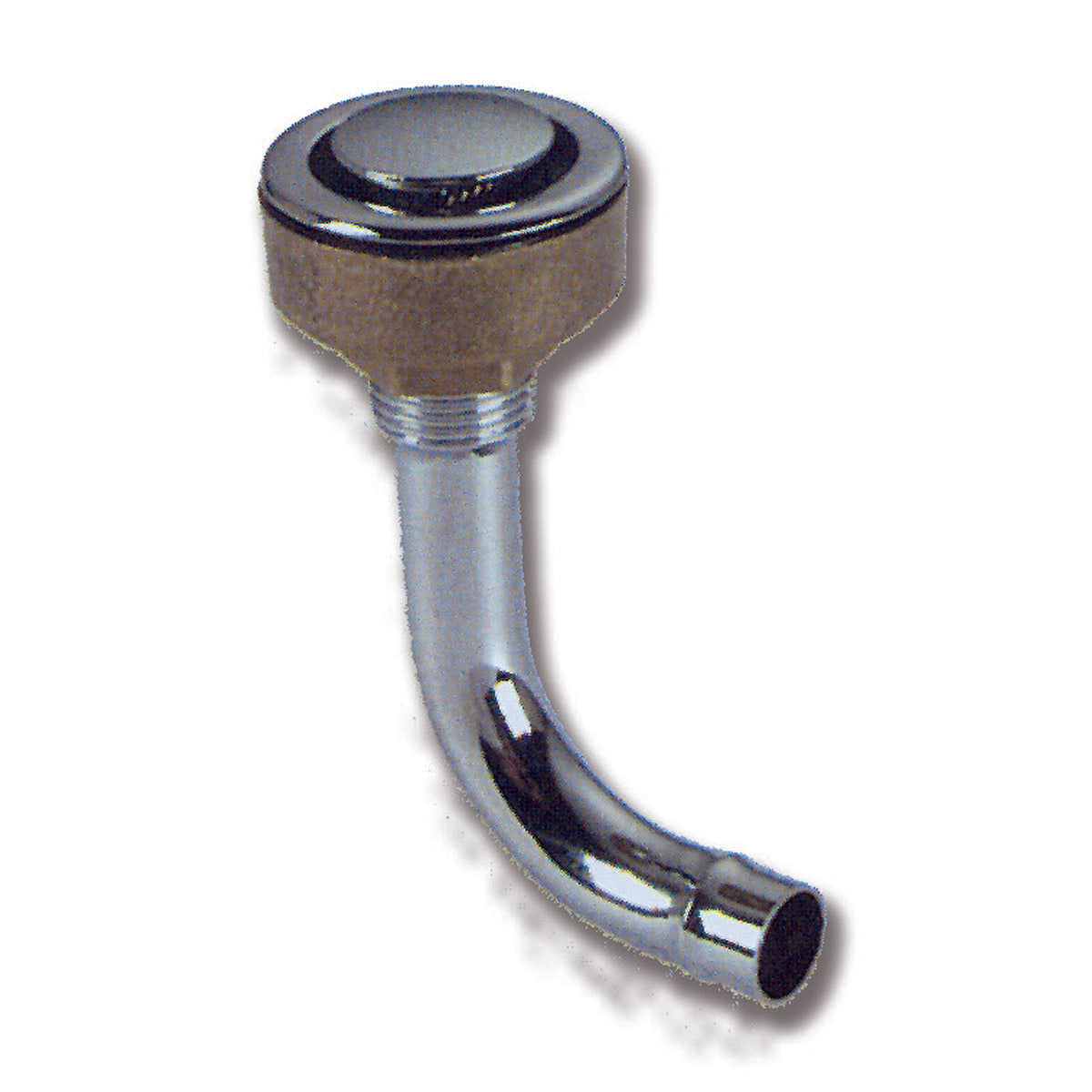 Trem Flush Kraftstoffentlüftungsventil aus verchromtem Messing, Modell Curvo-Bent 90 d. mm 16 DX