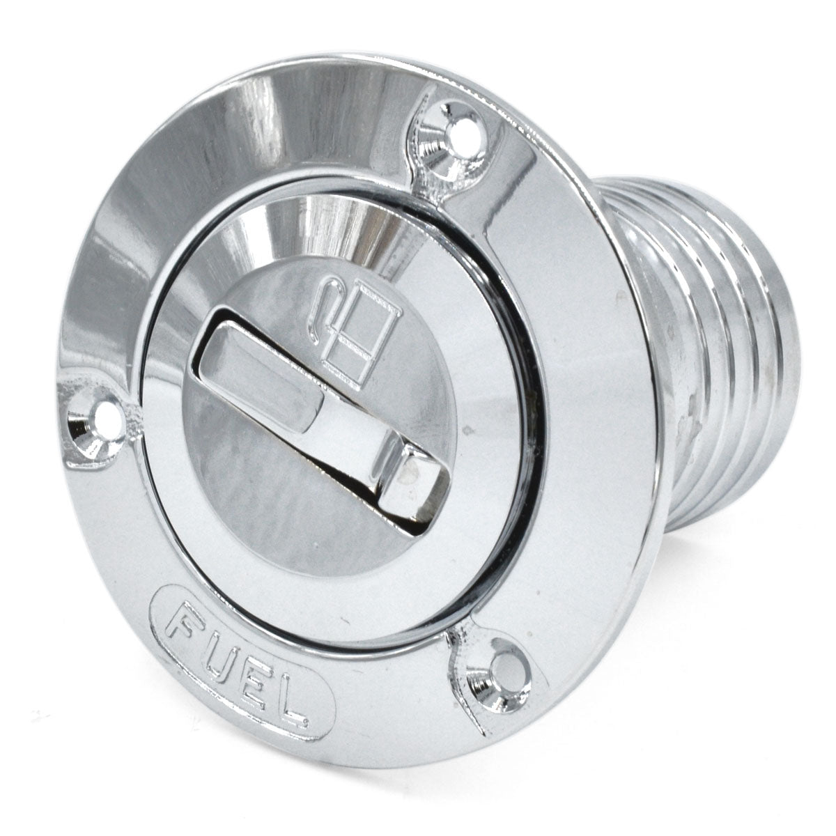 Trem verchromter Messing-Bündigdeckel mit Klappöffnung, Modell FUEL