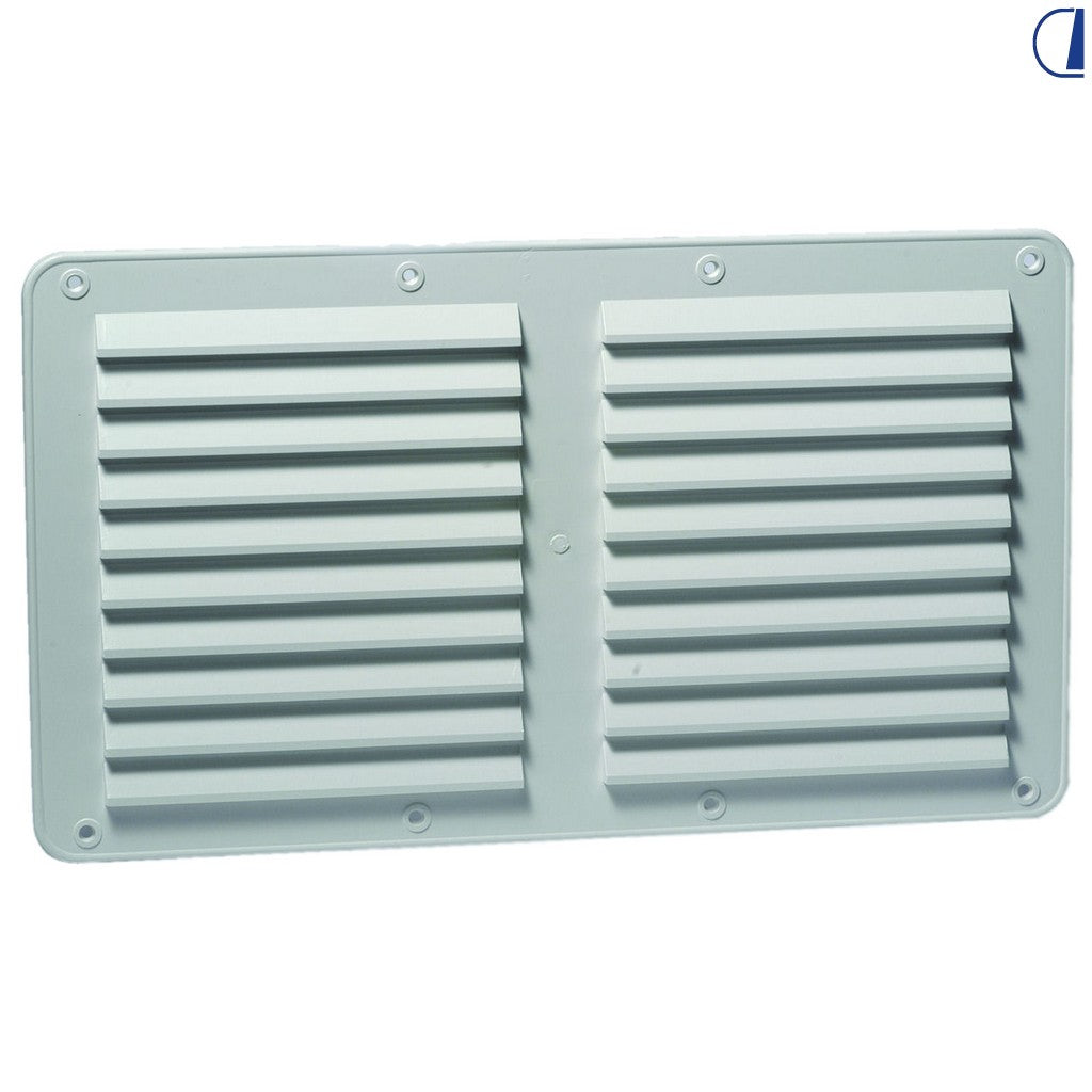 Di-Tec Griglia aeratore esterna per camper 225x385 mm bianca