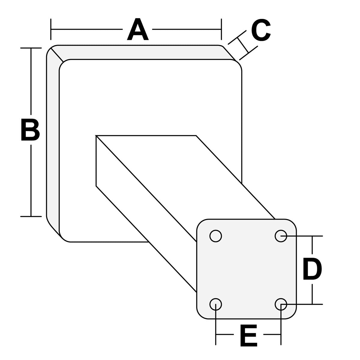 Soporte de motor plegable Trem Capacidad kg. 35