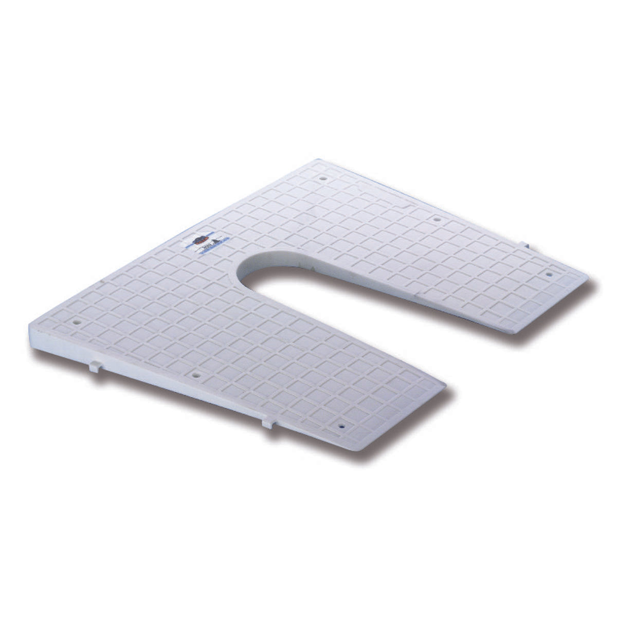 Trem Knurled plastic stern protector plate White dimensions mm 420x340
