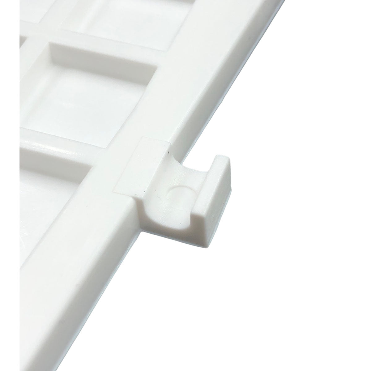 Placa protectora de popa de plástico moleteado Trem Blanco dimensiones mm 450x360