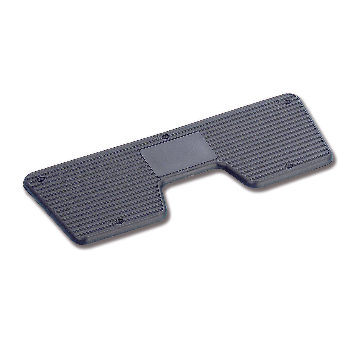 Placa protectora de popa de plástico moleteado negro Trem dimensiones mm 270x100