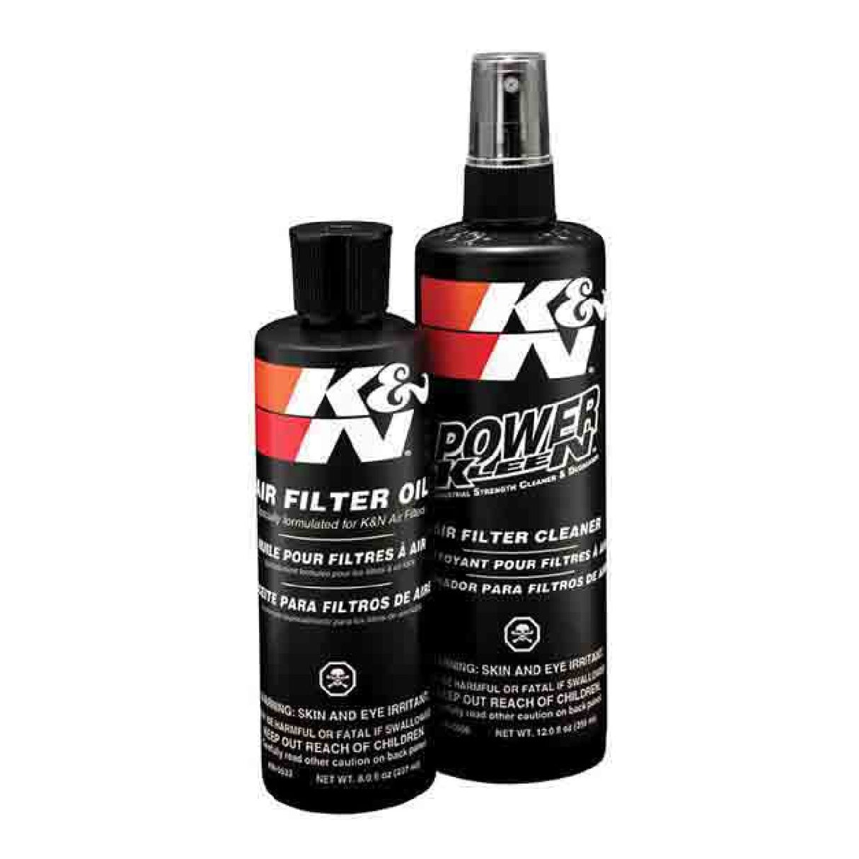 Kit de limpieza de filtro de aire para motocicleta K&N 99-5050 Limpiador + Aceite para filtro