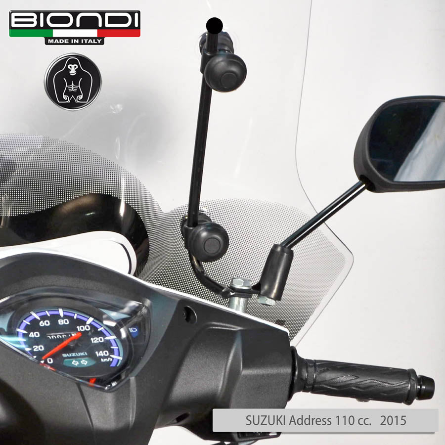 Biondi Kit Attacchi Parabrezza per Suzuki Address 110 2015