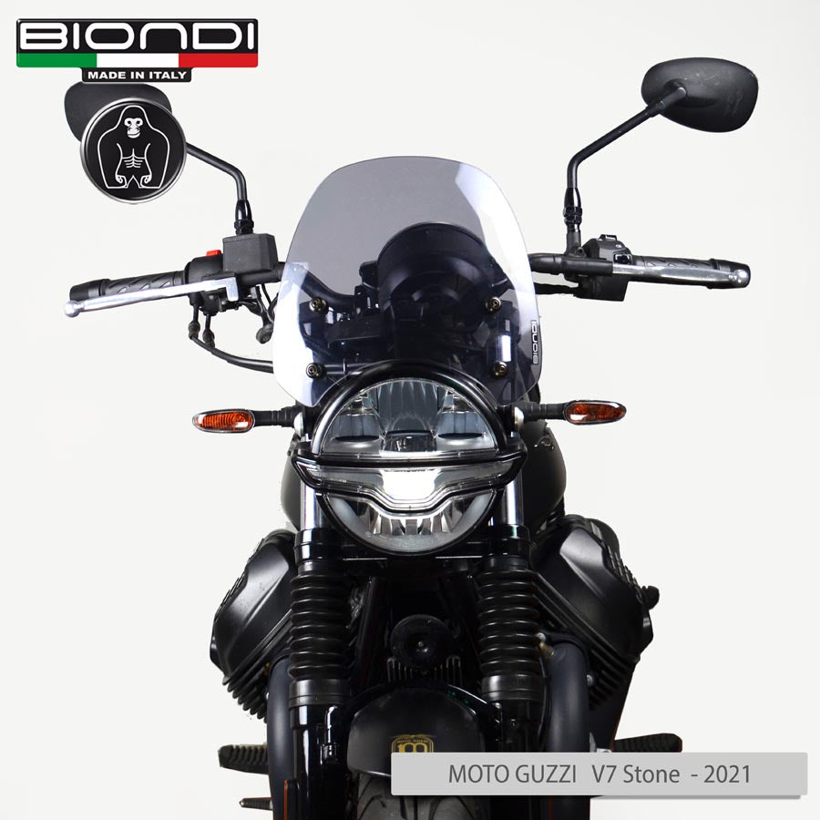 Biondi Cupolino Sport Fumè Chiaro Moto Guzzi V7 III / IV / Sport e V9 Bobber