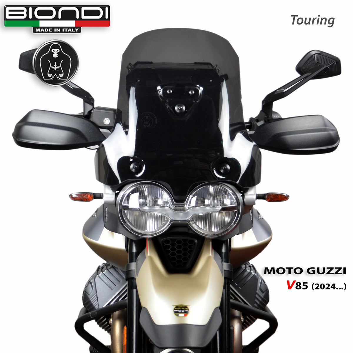 Biondi Cupolino Touring Fumè Scuro Moto Guzzi V85 TT 2024 - MPN 8010519